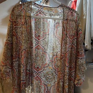 Shear Moroccan Fringe Pattern Shawl